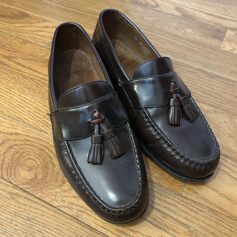 Allen Edmonds Stowe Tassel Horsebit Leather Loafers Slip On Shoes Size 10